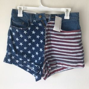 American flag shorts